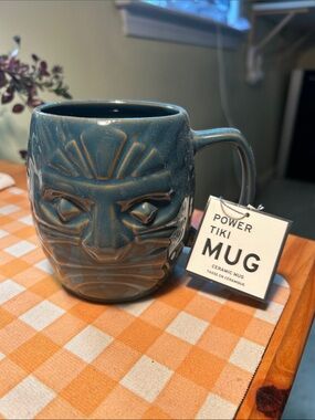 Handmade Ceramic Mug - Deep Teal Blue - Papyrus